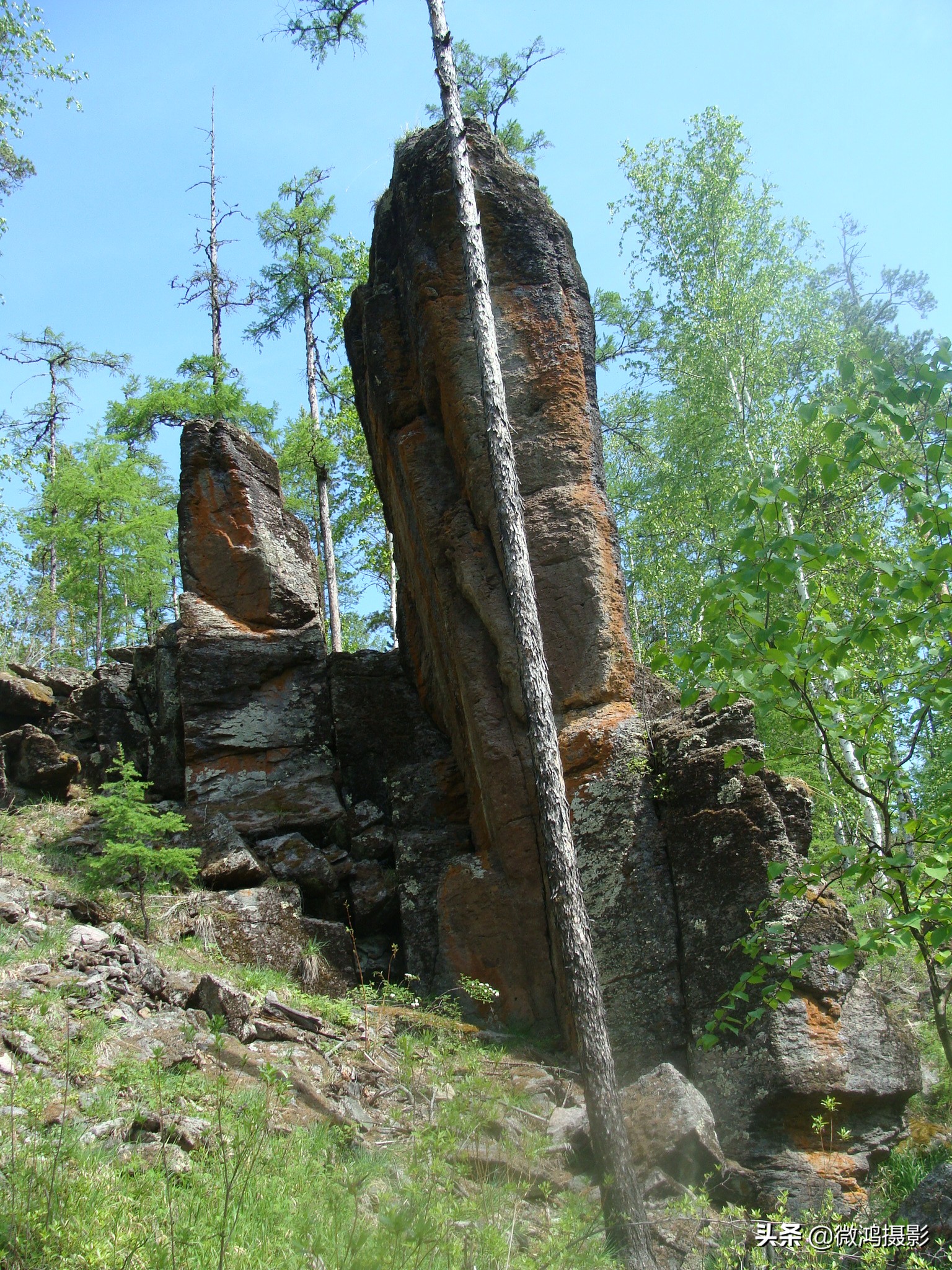 古岩石林图片大全,石林岩画