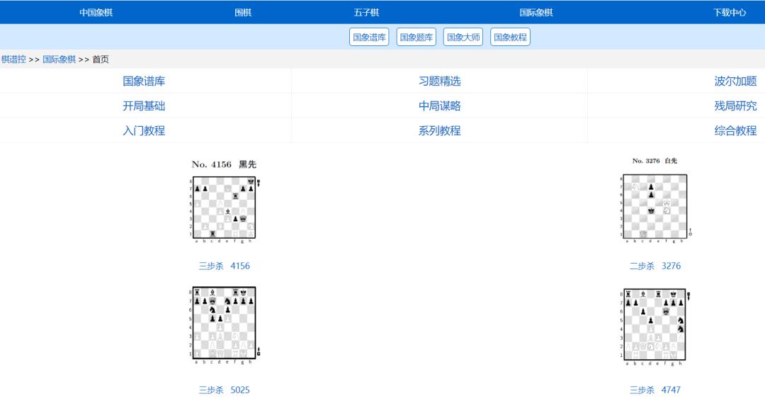国际象棋界常用的那些网站