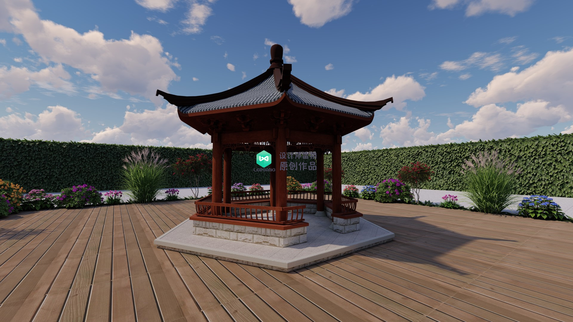 庭院凉亭设计,庭院景观凉亭制作过程