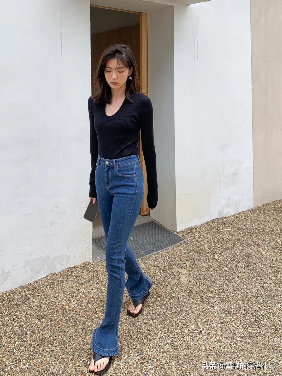 粗腿救星马蹄裤火了显瘦显腿长,马蹄修容裤中高腰显瘦