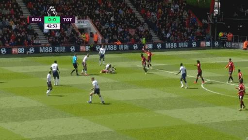 孙兴慜被红牌罚下视频,孙兴慜蹬踏对手被红牌罚下