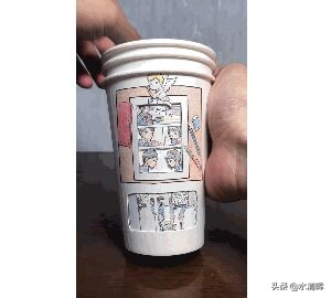 用纸杯做的可以动的动漫,纸杯创意动漫