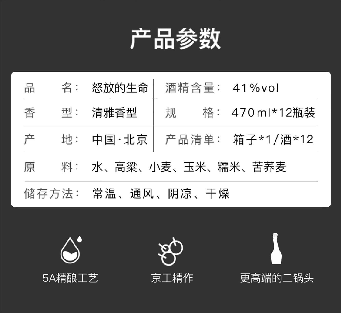 怒放的生命二锅头,5a精酿一担粮二锅头评测