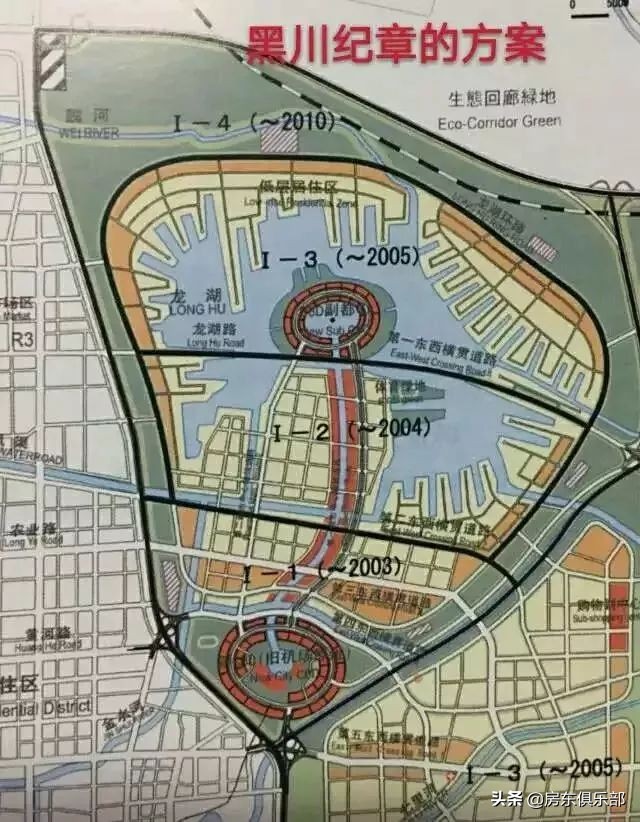 夜幕下的北龙湖金融岛,北龙湖金融岛为啥非要修成圆的