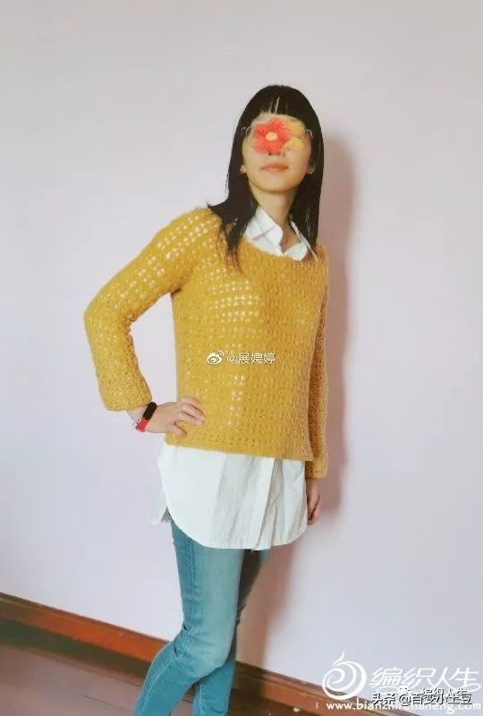 片织羊绒女款落肩袖毛衣教程,依云v领轻柔薄透毛衣的编织图解