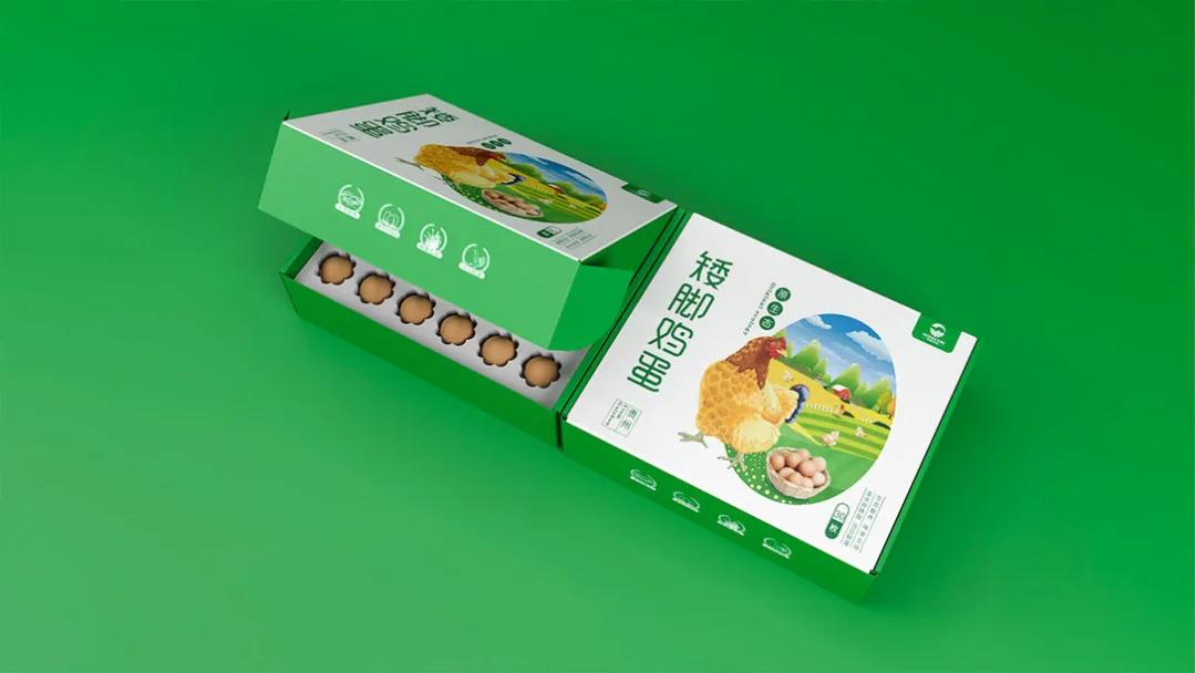 鸡蛋包装还可以这样利用,鸡蛋包装设计清新风格