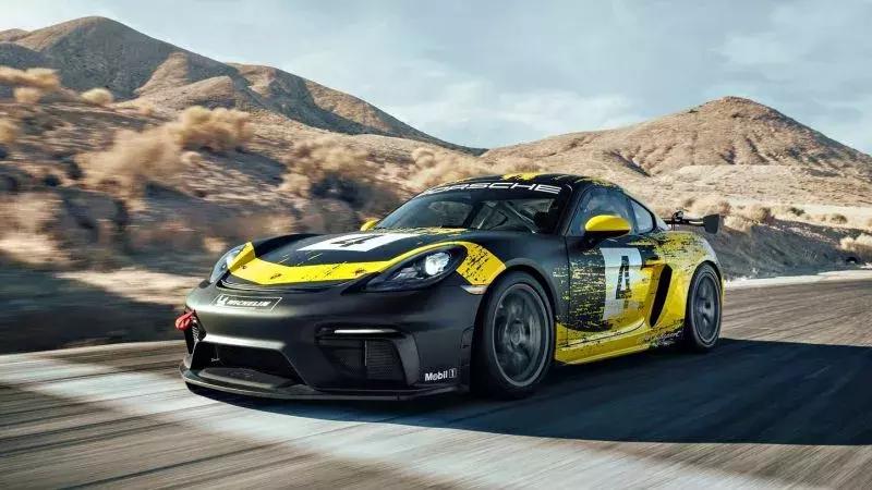 保时捷718cayman赛车,保时捷718boxster