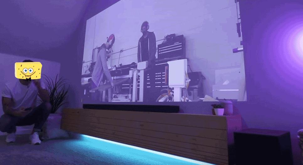 电视柜加隐形柜门一体效果图,悬空电视柜中间不做柜门好看吗