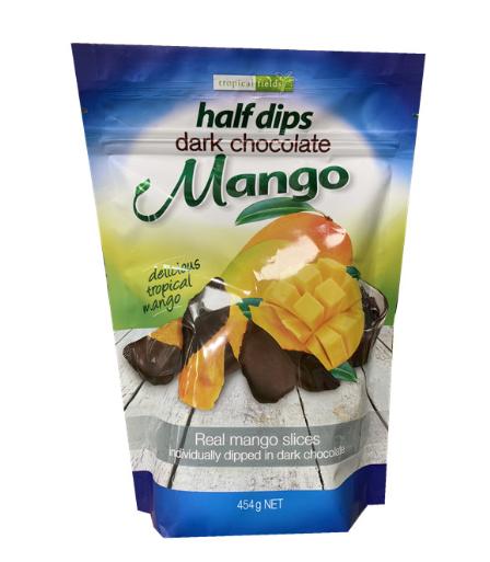 椰奶巧克力芒果干,巧克力酱芒果干