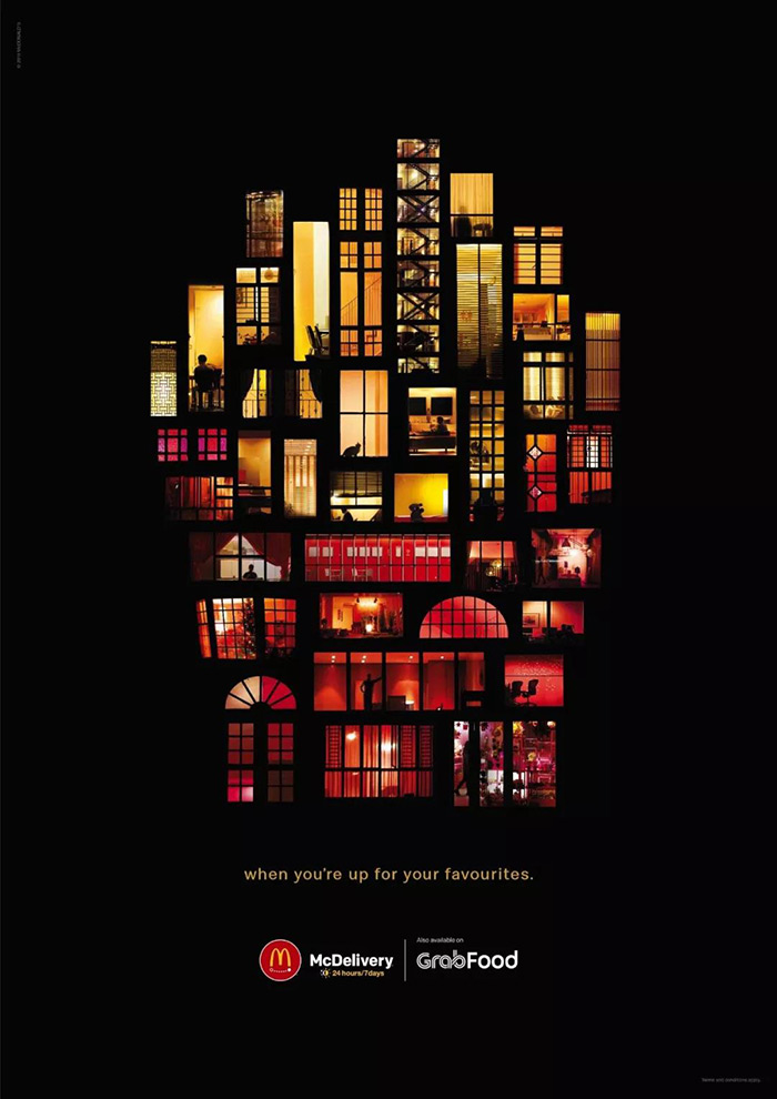 麦当劳的创意海报是什么,麦当劳星空海报又火了