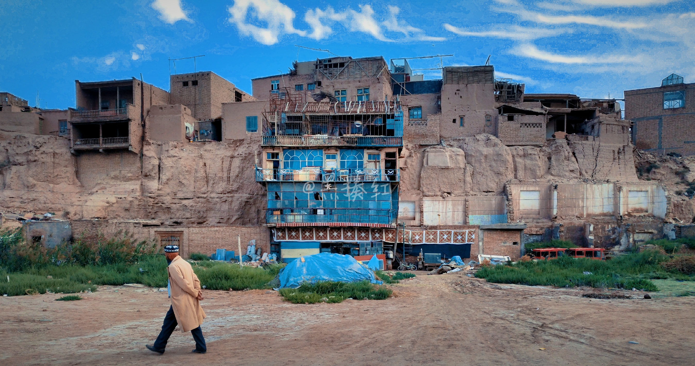 喀什古城废弃房屋,喀什废墟古城