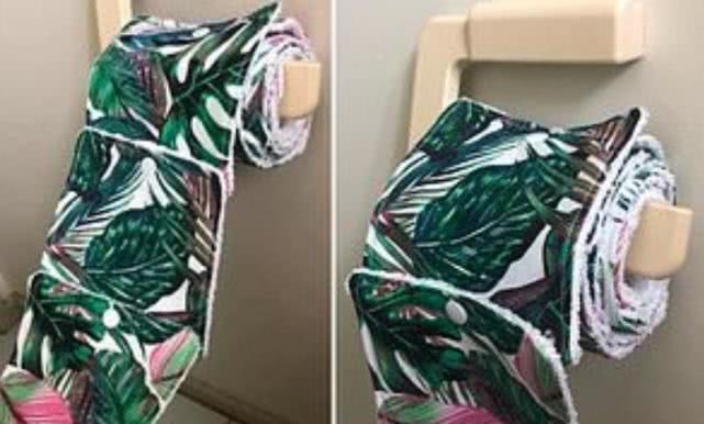 英国女子自制可循环使用厕纸,澳大利亚女子发明可重复使用厕纸