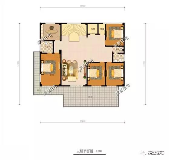 带锅炉的二层别墅图片,带车库锅炉房单独的一层农村别墅