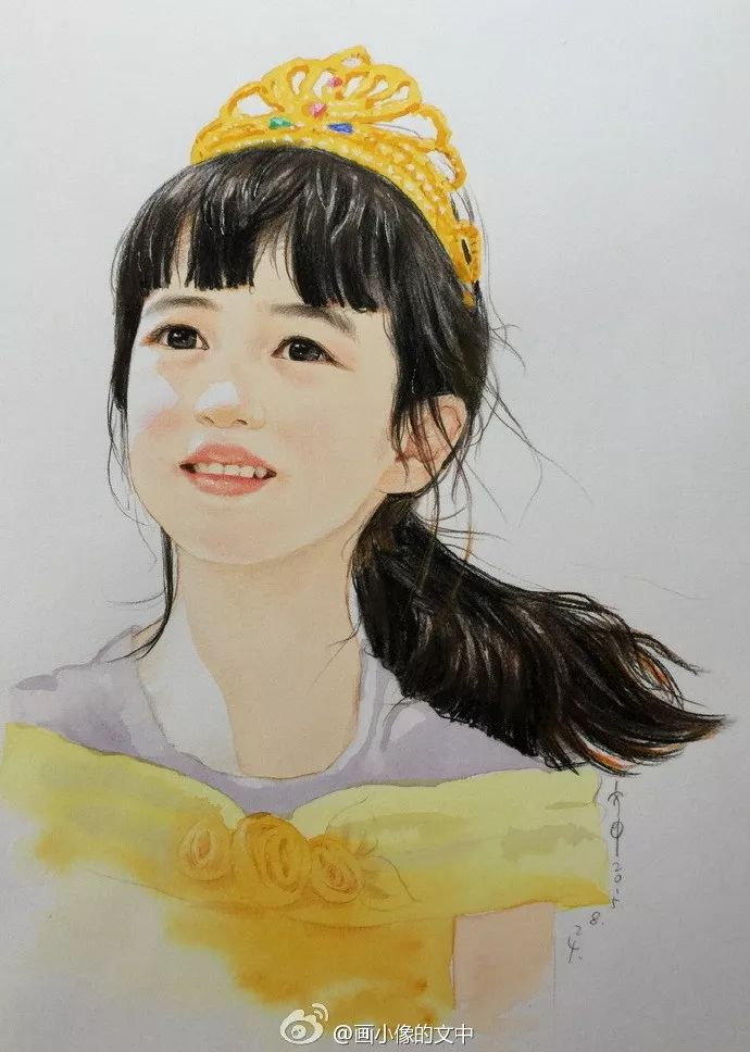 比起打印画，美院毕业的他，笔下这种彩铅水彩画才好看哭了~