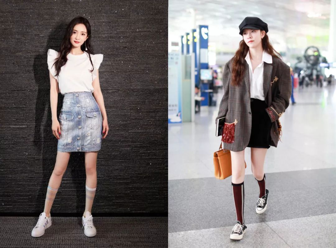 天气渐凉要穿舒服的袜子,冬季露腿保暖穿搭