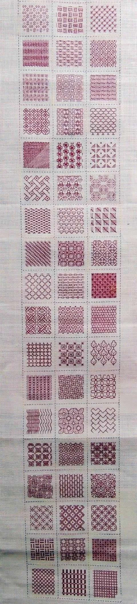 刺子绣入门针法教程,刺子绣入门针法图解