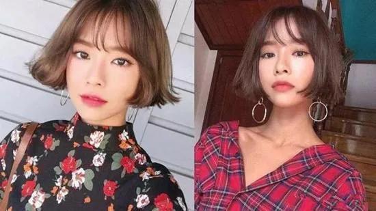 头发细又少圆脸适合什么短发发型,30-40岁圆脸发量少发型短发