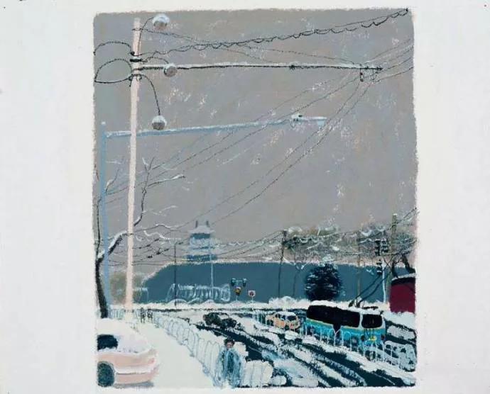 市井气息人间烟火油画,央美美术作品油画