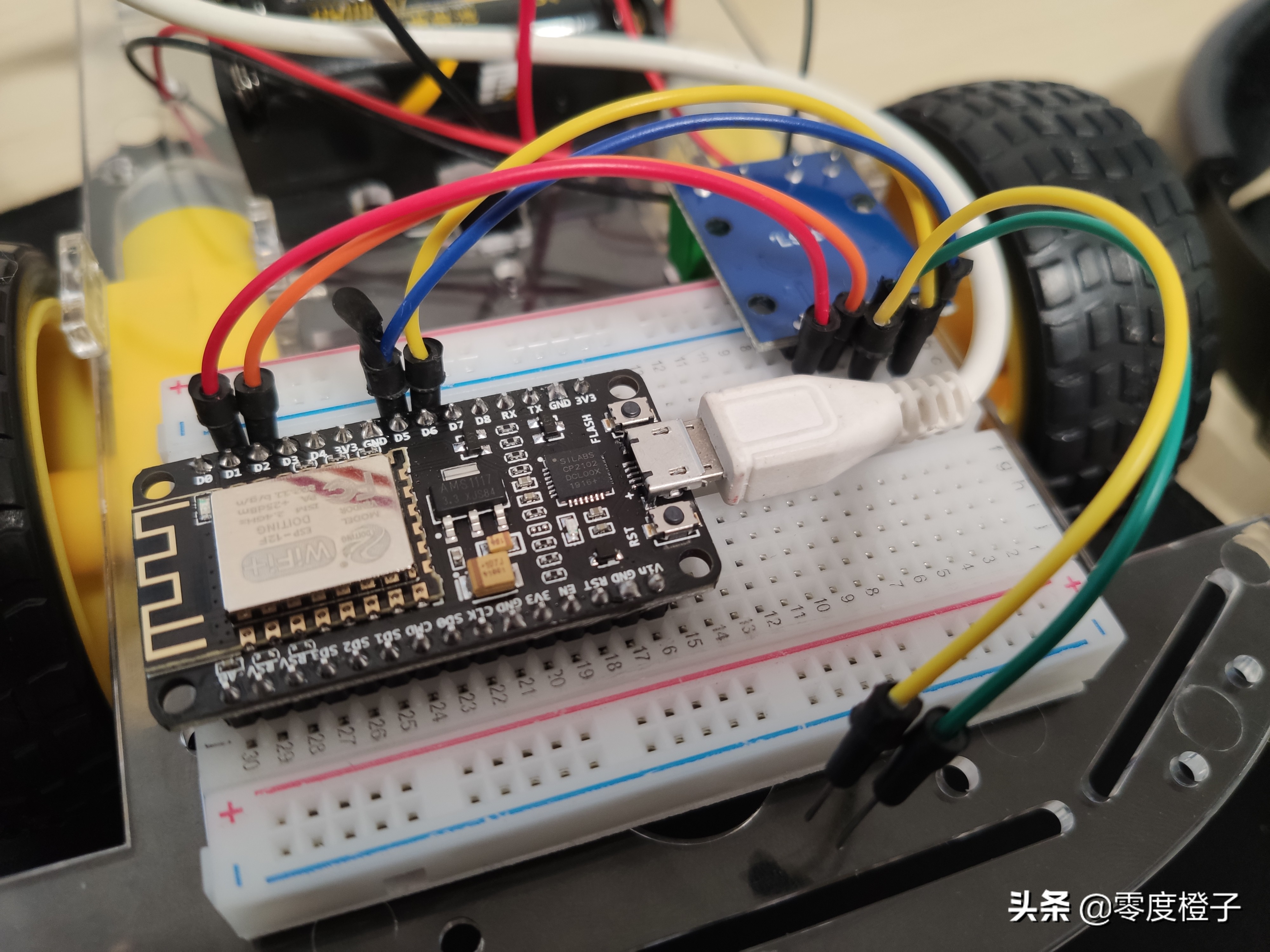 用esp8266制作wifi小车的教程,wifi远程遥控小车自己制作全过程