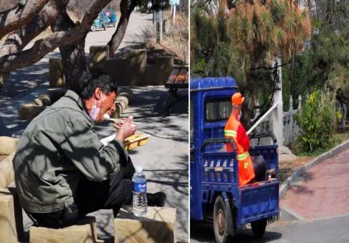 调兵山：移动的“黄马甲”，假期里环境卫生的坚守者