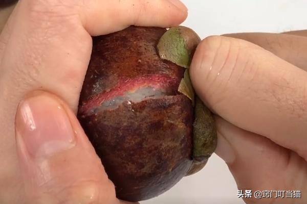 山竹顶上有小机关,山竹的顶部小机关