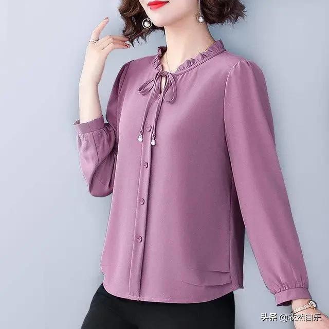 今年新款春装衬衫微胖的人穿,大码衬衫女冬穿搭