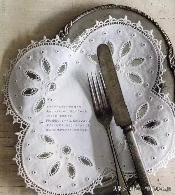 白线的刺绣,白线刺绣针法