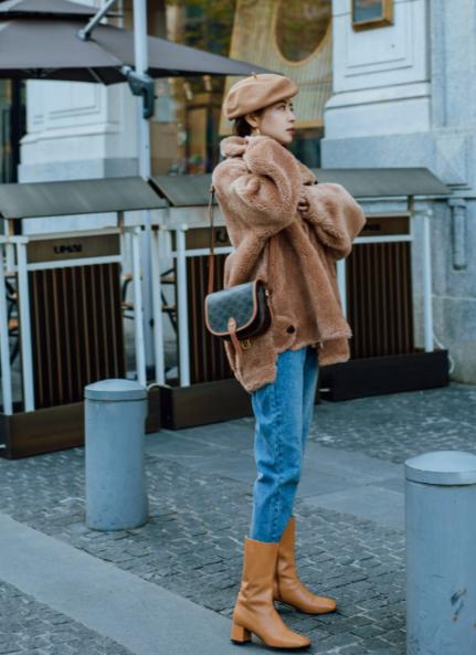 冬装新款泰迪熊保暖长袖外套,泰迪熊短款外套穿搭