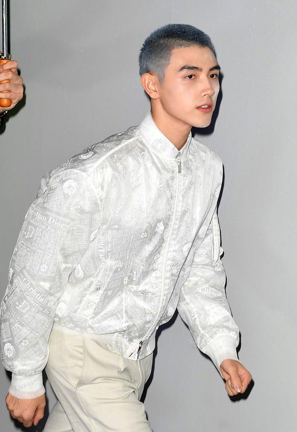 陈飞宇银发西装造型,陈飞宇黑西装金头发