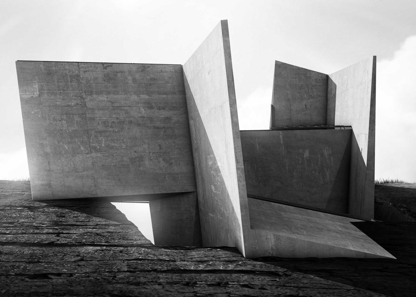 建筑表现达人AlexHogrefe的悬崖住宅