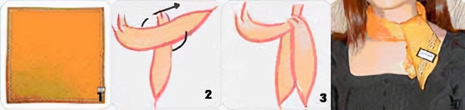 方形丝巾和丝巾扣,丝巾系法大全小方丝巾的打法