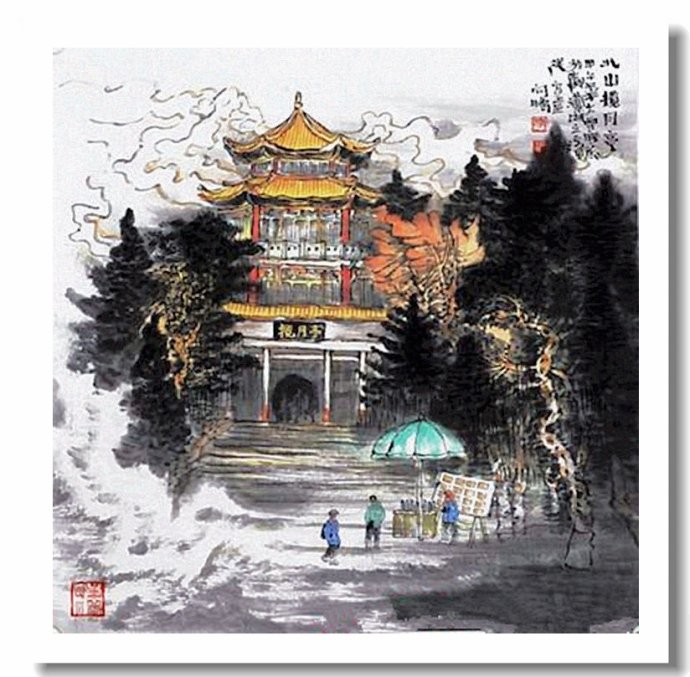 李向鸿山水画精品欣赏,李雁飞写意山水画