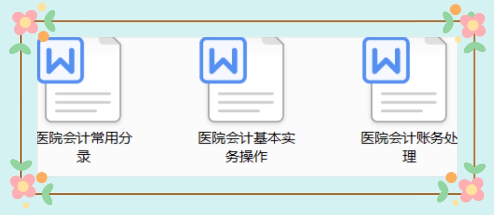 医院会计日常账务处理,医院的账务处理分录