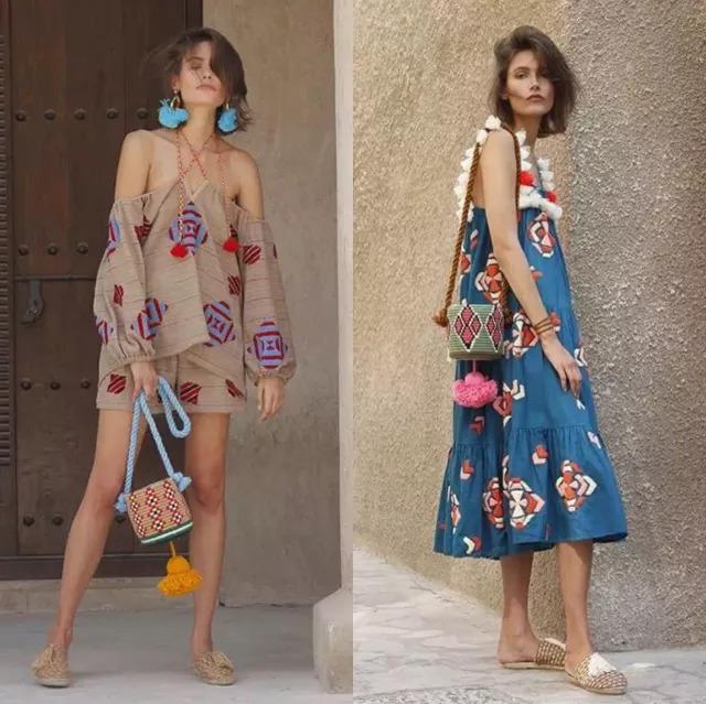 波西米亚夏季装,波西米亚风格服装夏季