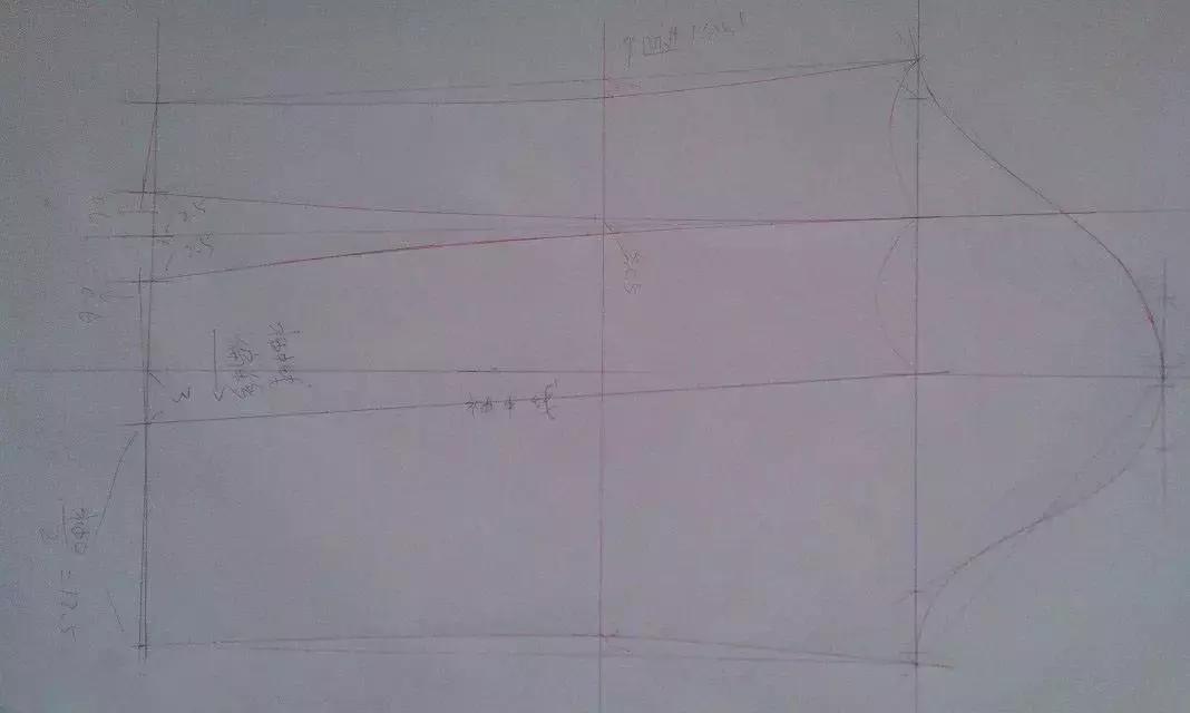 牛仔两片袖的制版方法,两片袖电脑制版制作教程