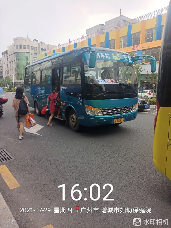 坐公交车去增城,乘公交去乡下