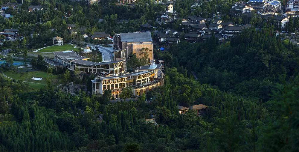 眉山东坡桃花源,眉山七里坪度假区图片