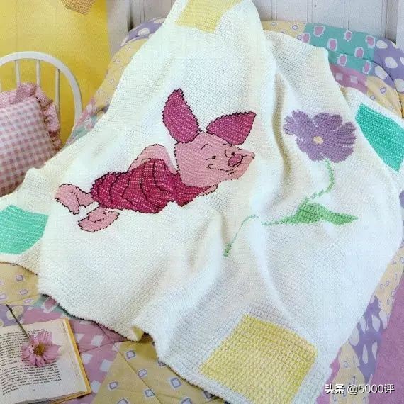 编织宝宝毯教程,编织漂亮婴儿卡通毯子