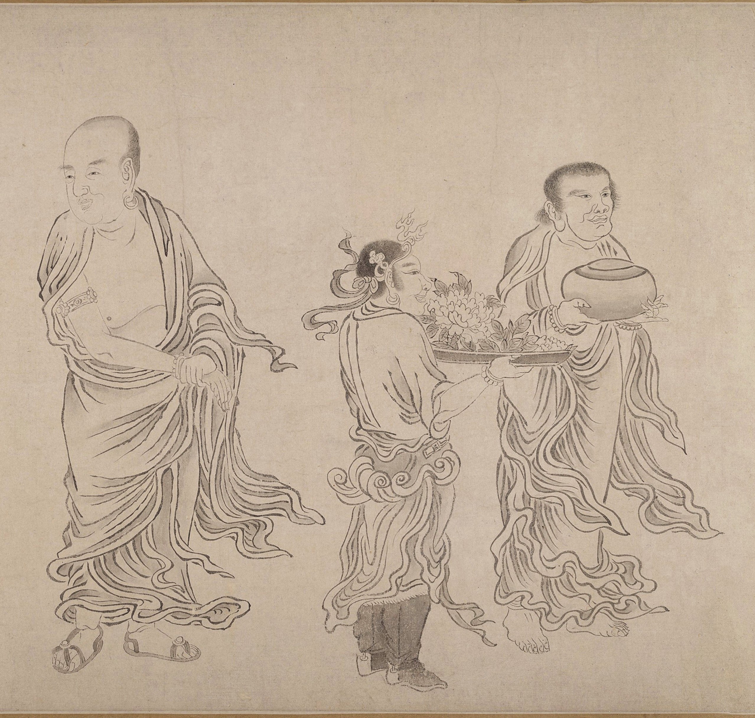 每日说画｜其画佛既有奉佛之虔诚，又有抒写性灵之洒脱