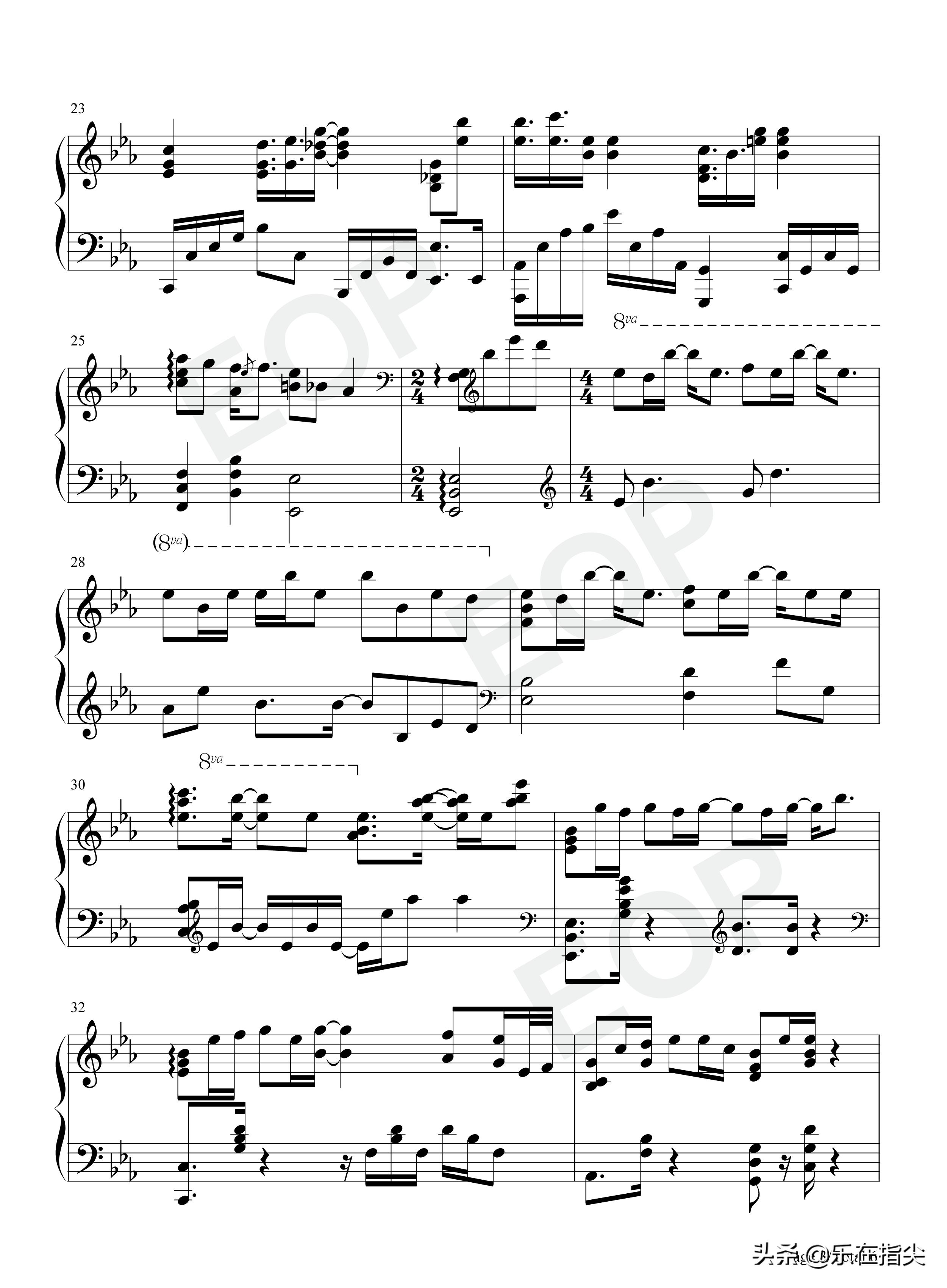 雪花落下钢琴曲五线谱,冰糖炖雪梨雪花落下简谱