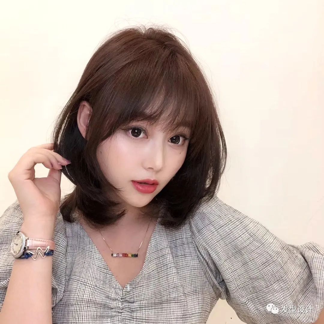 八大网红刘海短发,无刘海短发发型女