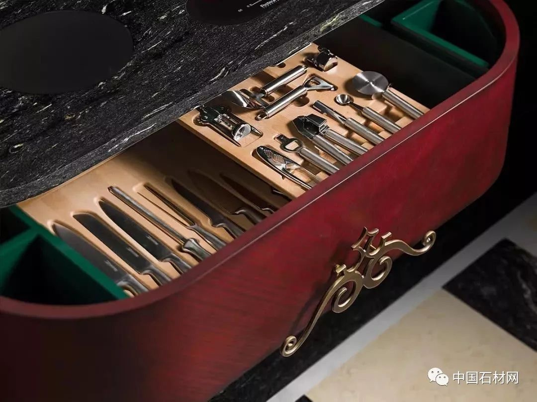 大理石设计厨房,厨房大理石极简风格