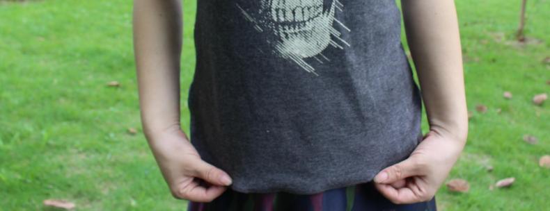 「验货实拍」骷髅纯棉背心