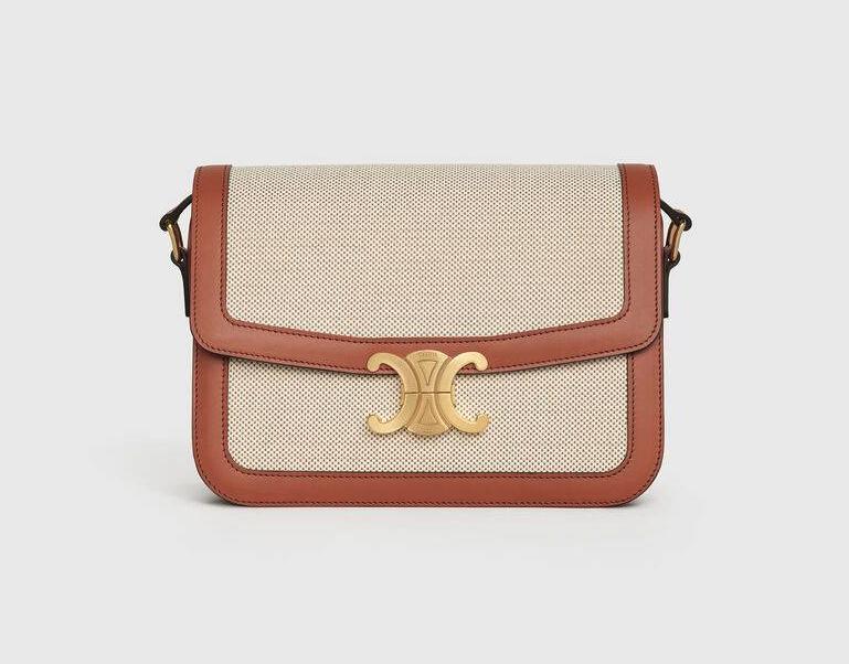 帆布配皮手提女包,帆布配植鞣皮女包