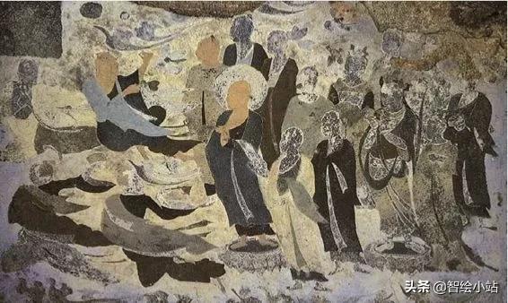 餐厅工业风国潮壁画,18d浮雕壁画国潮