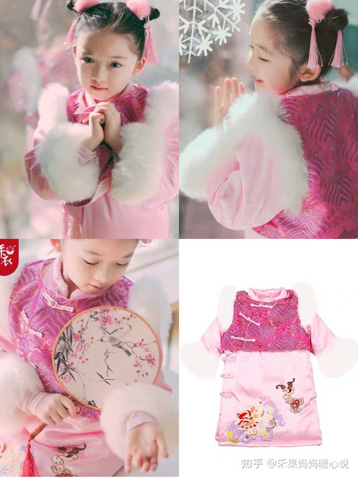 童装女童3-6岁公主裙冬款拜年,2023年最流行的衣服童装
