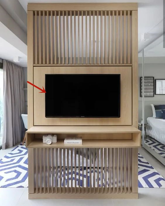 卧室和客厅都装了电视，我选择这种隔断，可旋转直接能两用