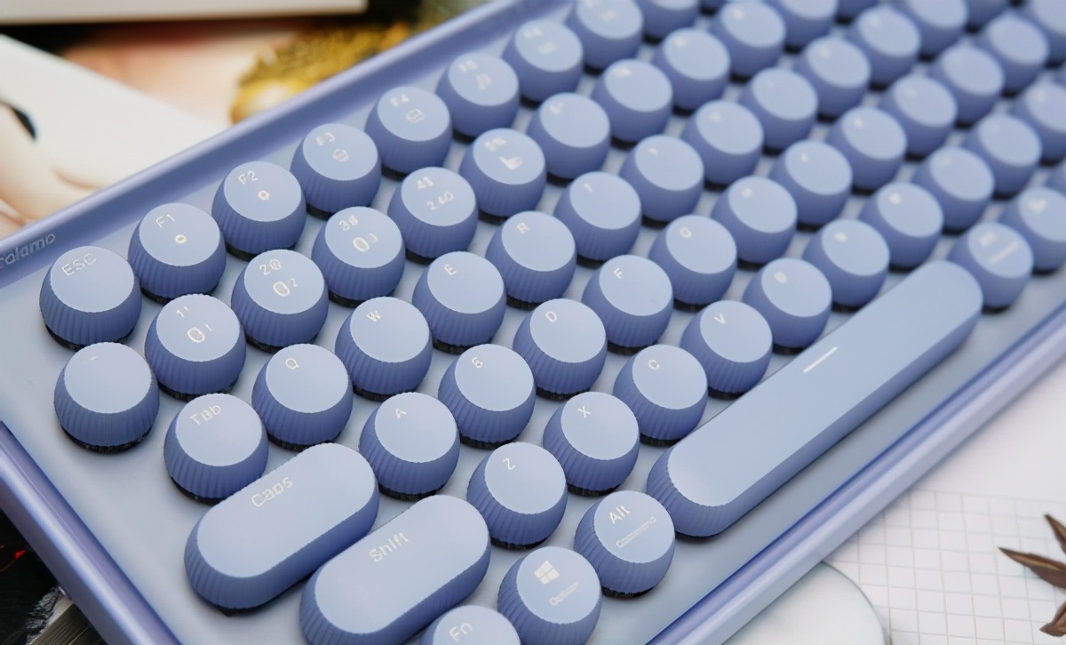 雷柏ralemopre5粉色黑轴,雷柏慕斯键盘评测