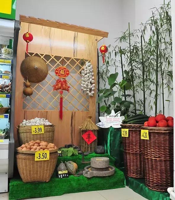 超市春游踏青创意陈列,超市创意陈列欣赏