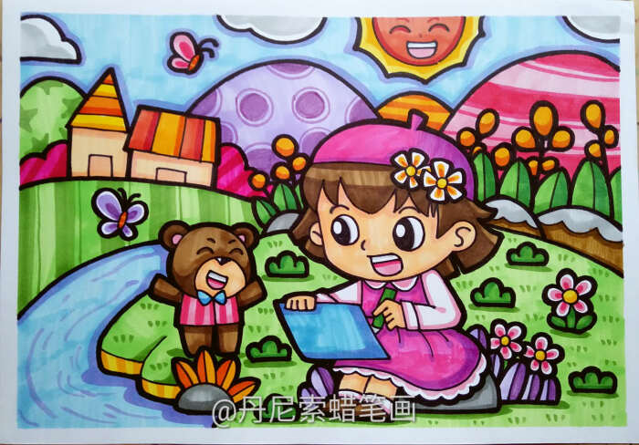 8-12岁儿童绘画范画,简单又好画的儿童画大全